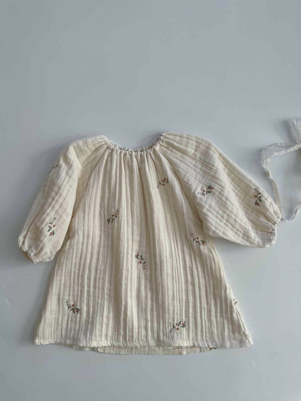 Cream Blossom Dress