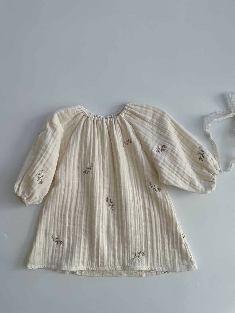 Cream Blossom Dress