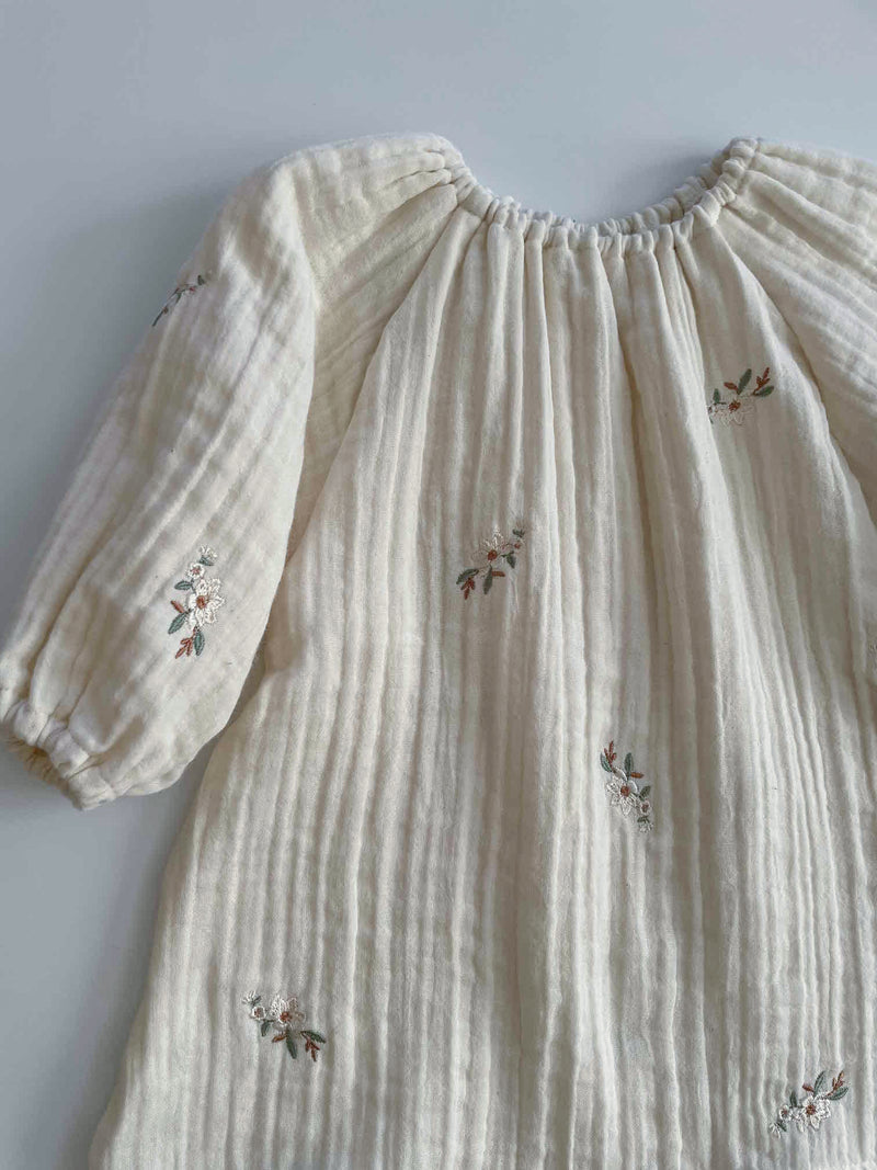 Cream Blossom Dress
