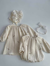 Cream Blossom Dress