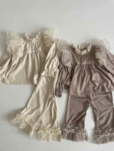 Rosie Frill Top and Pants Set _2 Colours