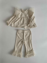 Rosie Frill Top and Pants Set _2 Colours