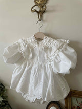 Celeste Eyelet Baby Romper