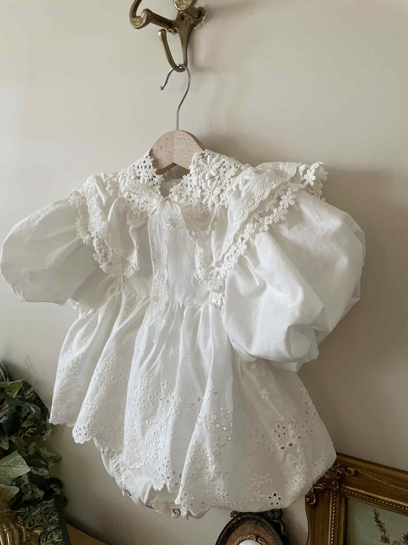 Celeste Eyelet Baby Romper