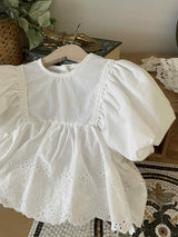 Celeste Eyelet Baby Romper