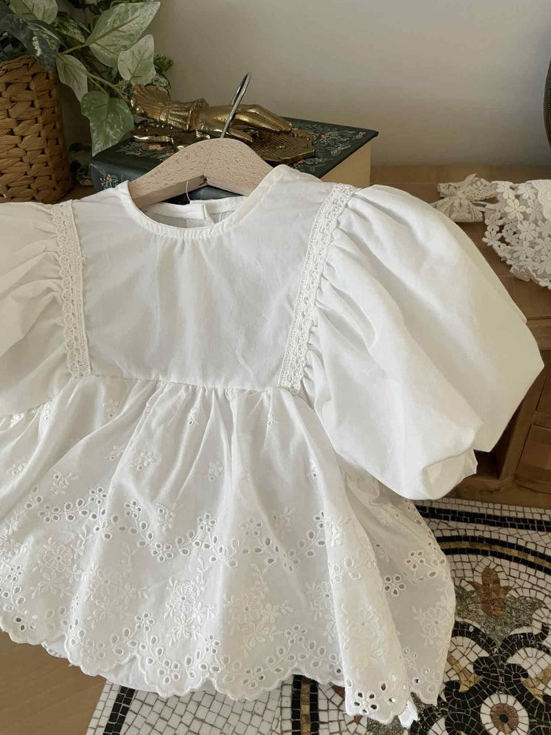 Celeste Eyelet Baby Romper