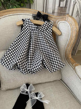 Petite Houndstooth Dress