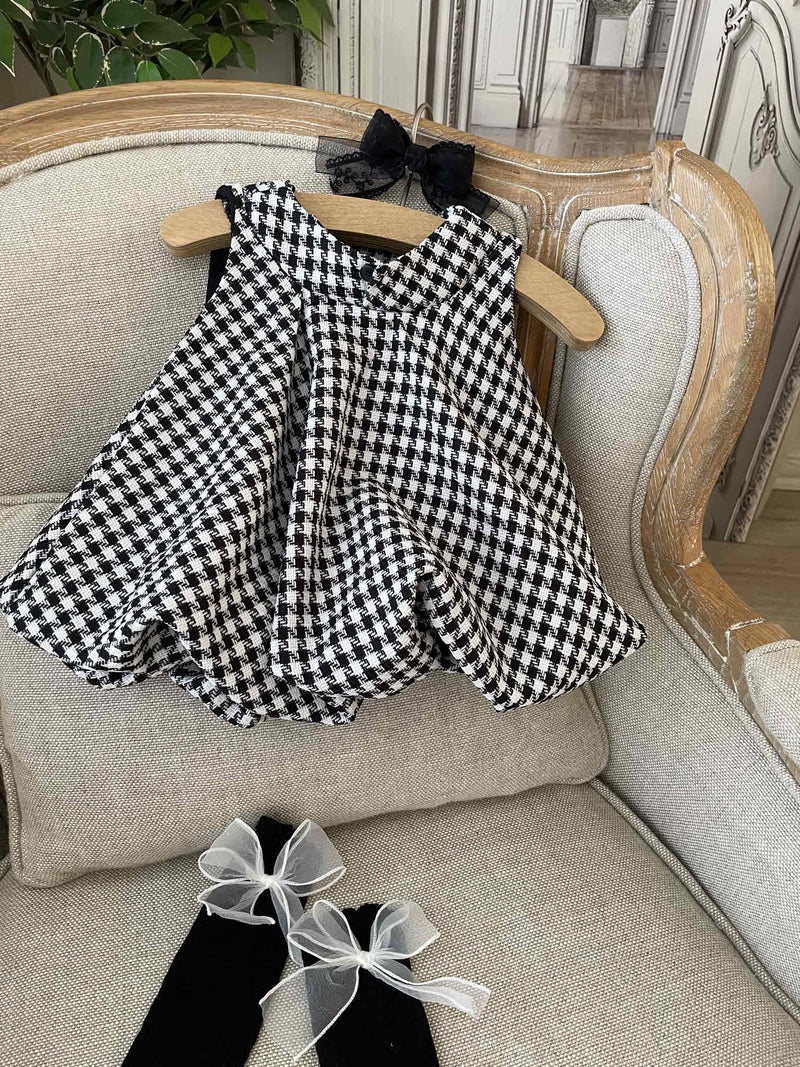 Petite Houndstooth Dress