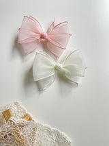 Belle Triple Organza Bow Clips