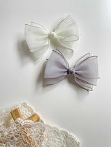 Belle Triple Organza Bow Clips