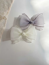 Belle Triple Organza Bow Clips