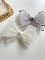 Belle Triple Organza Bow Clips