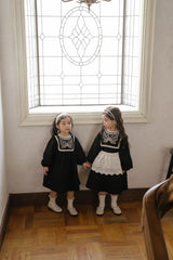 Fleur Noire Embroidered Dress