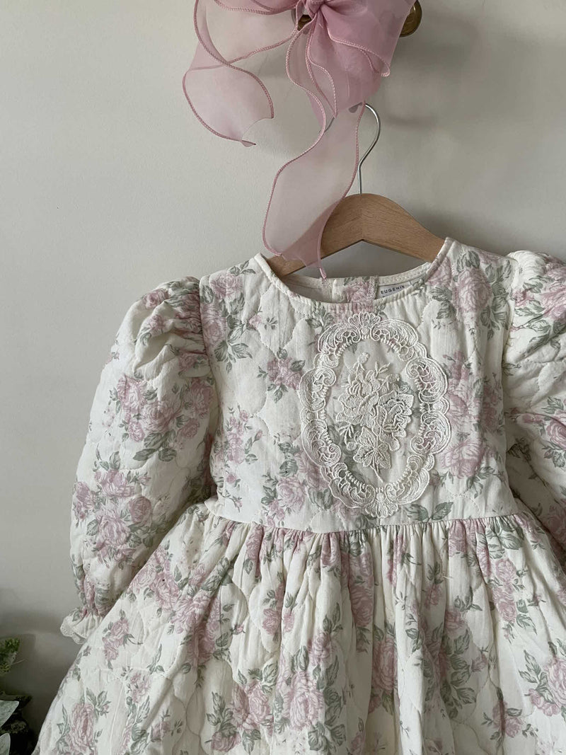 Quilted Blooming Balloon Dress