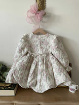 Quilted Blooming Balloon Dress