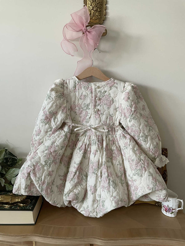 Quilted Blooming Balloon Dress