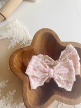 Embroidered Check Bow Sets_4 Colours