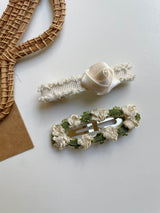 Mini Rose Hair clip Set