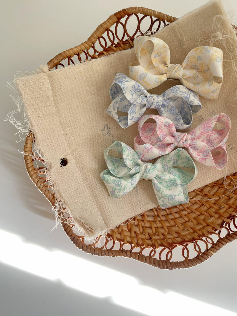 Paisley Bow Clips