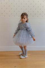 Velorin Shimmer Tulle Dress _Blue