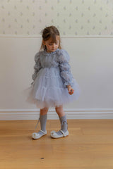 Velorin Shimmer Tulle Dress _Blue