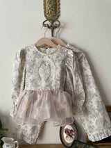 Berry Blouse and Pants Set