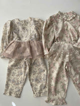 Berry Blouse and Pants Set