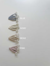 Mini Pearl Bow Clip Set