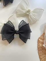 Belle Triple Organza Bow Clips