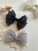 Belle Triple Organza Bow Clips