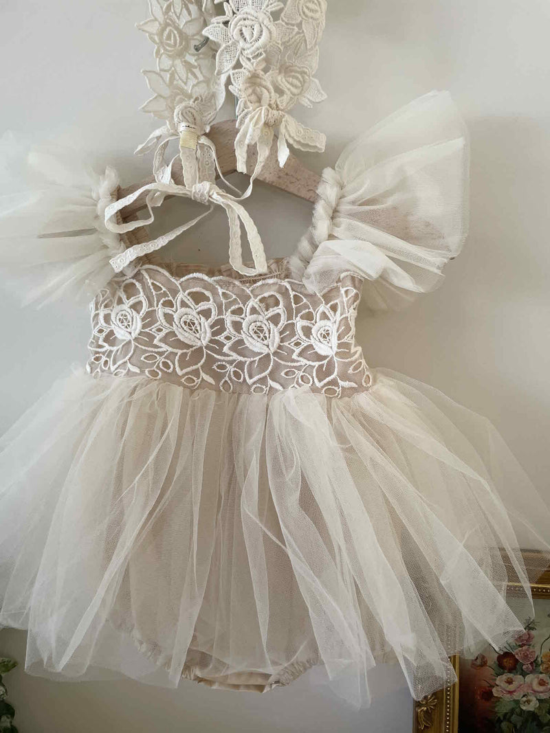 Carena Dress Romper_ Beige