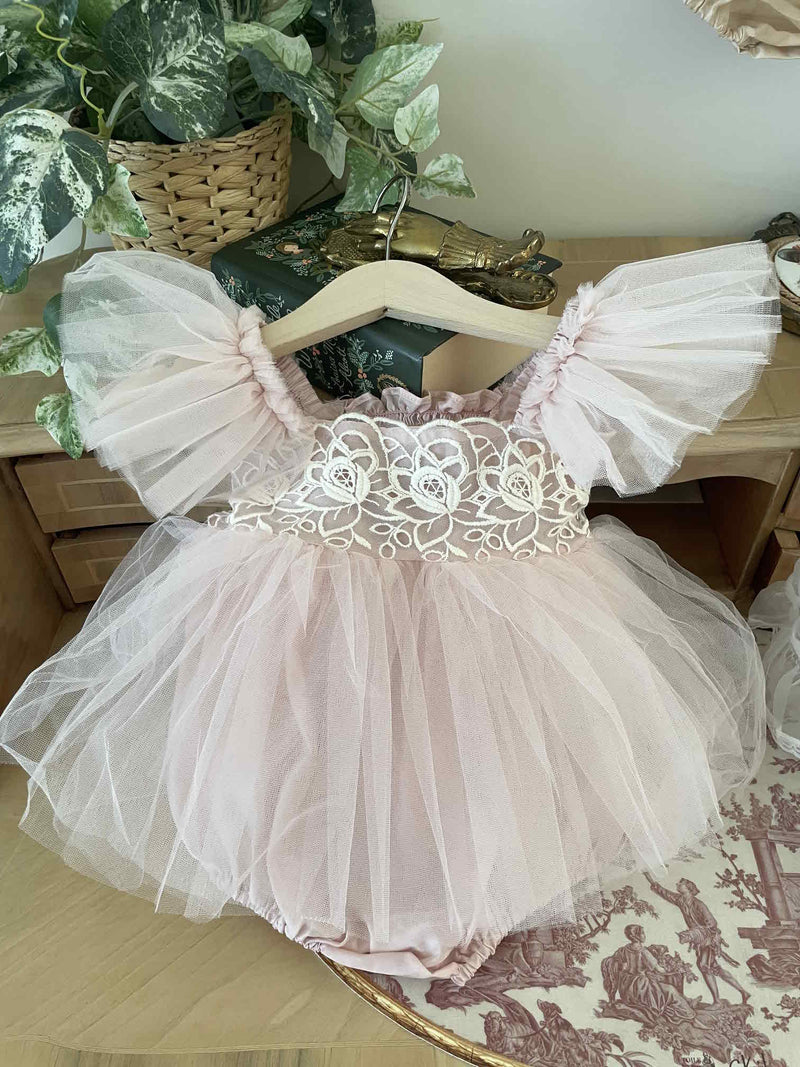 Carena Dress Romper_ Pink