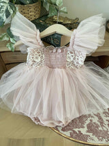 Carena Dress Romper_ Pink