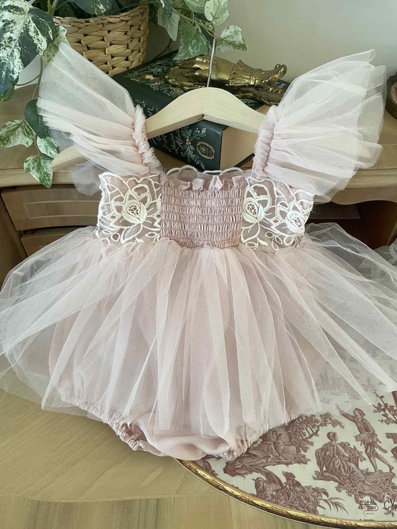 Carena Dress Romper_ Pink