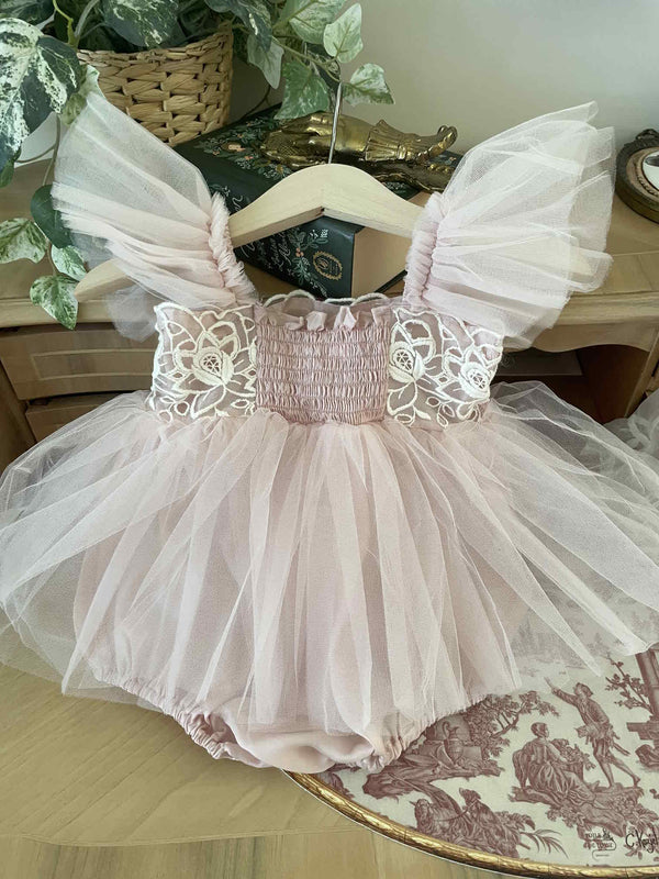 Carena Dress Romper_ Pink