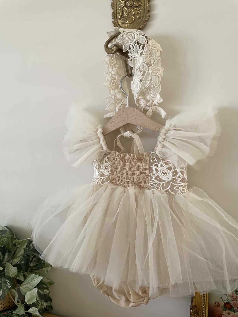 Carena Dress Romper_ Beige