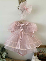 Clara Lace Cardigan_ Pink