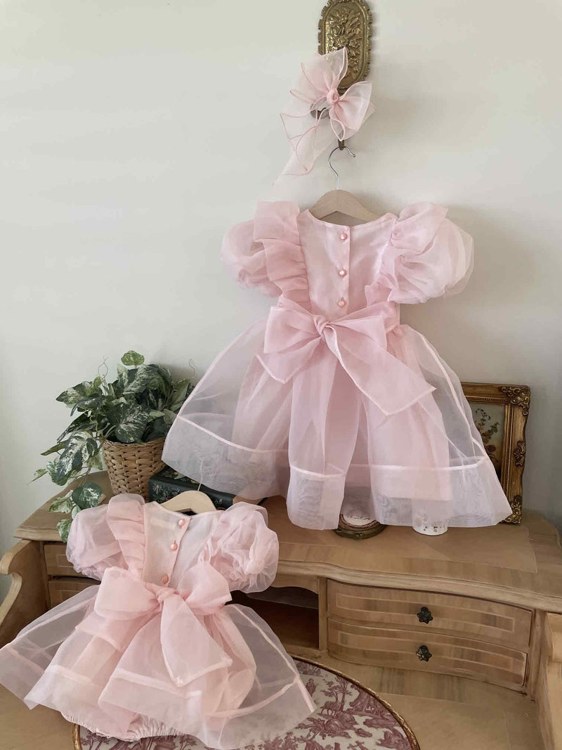 Ines Organza Romper_ Pink