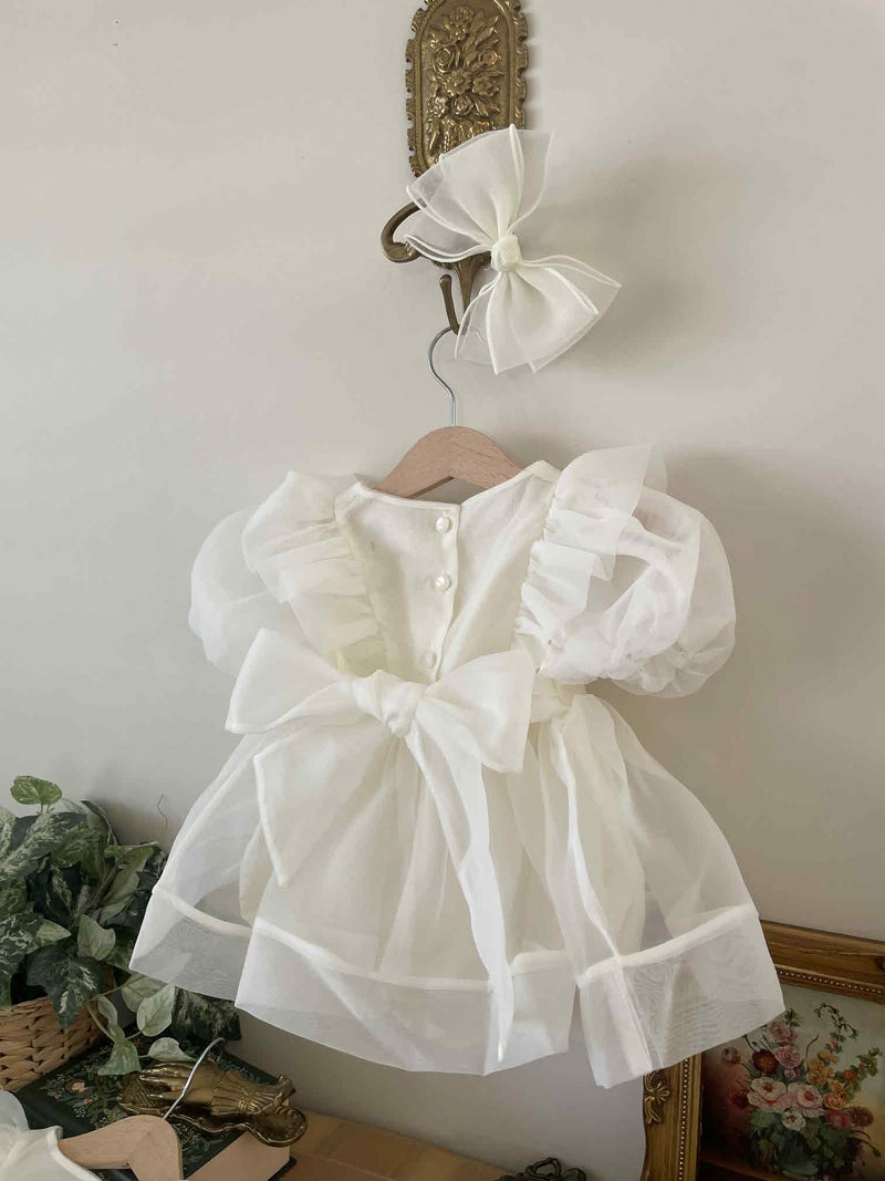 Ines Organza Romper_ Cream