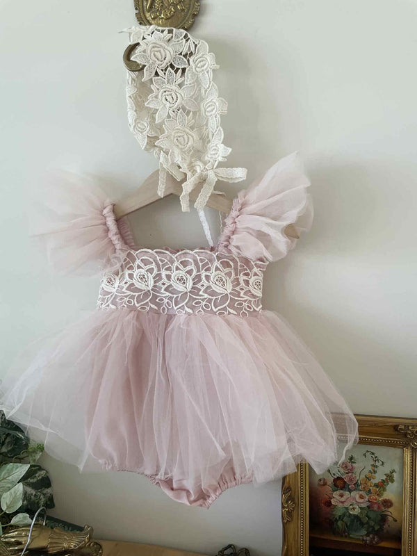 Carena Dress Romper_ Pink