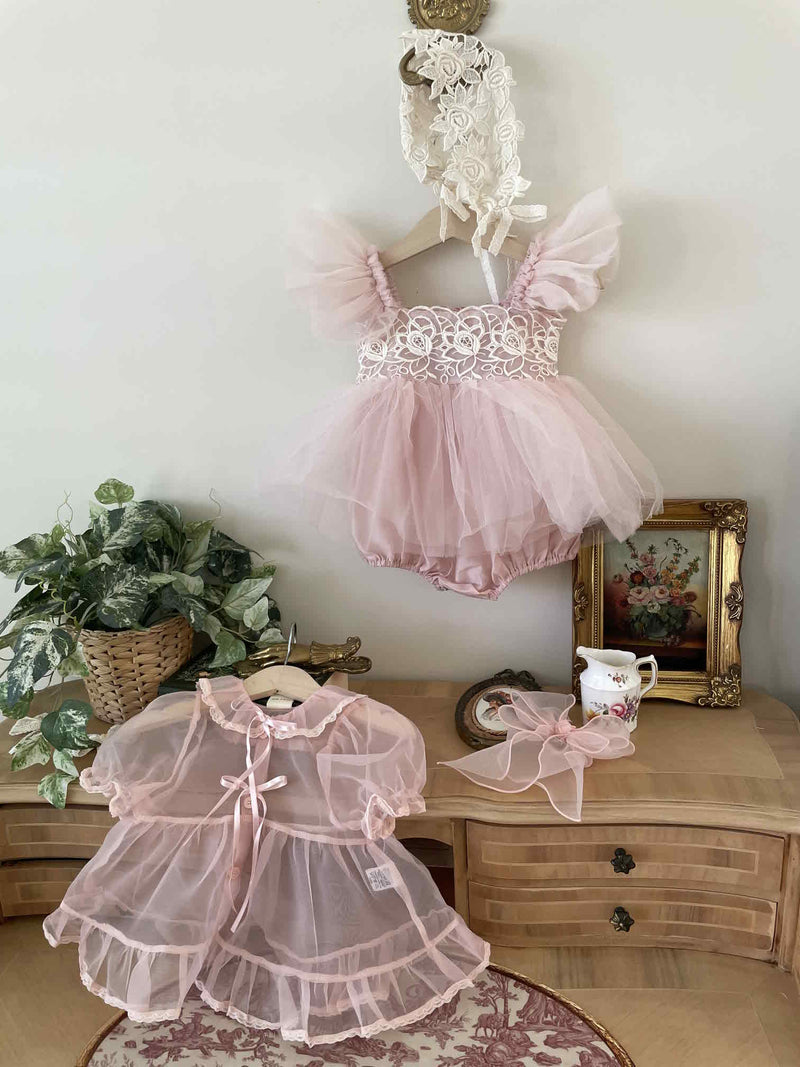 Carena Dress Romper_ Pink