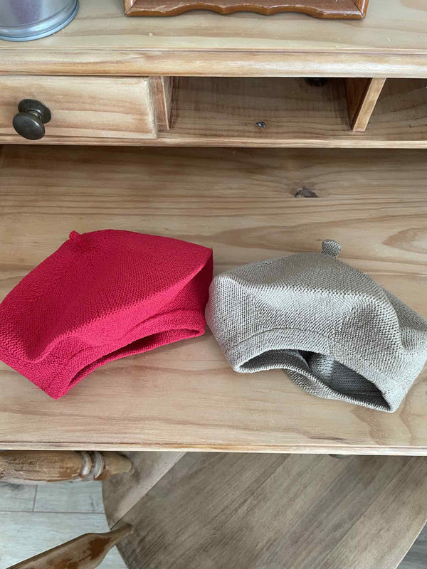 Light Knit Beret _2Colours