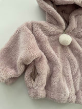 Bunny Pom-Pom Top & Pants Set_ Lavender