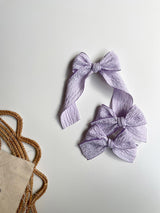Macaron Long Tail Bow Clips