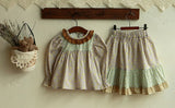 Madeleine Blouse and Skirt Set_Purple