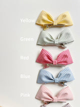 Mini Check Bow Clips