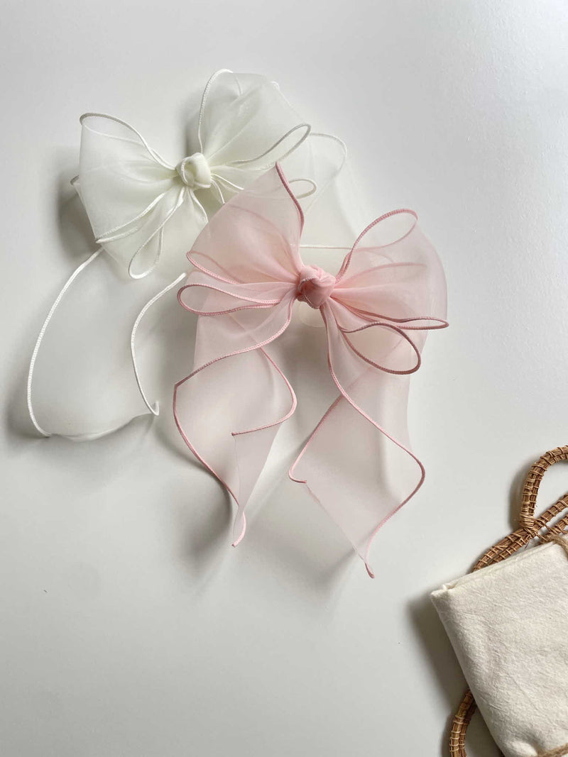 Rosie Wavy Midi Tail Bow Clip
