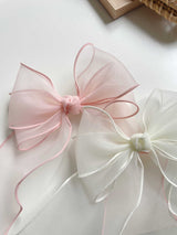 Rosie Wavy Midi Tail Bow Clip