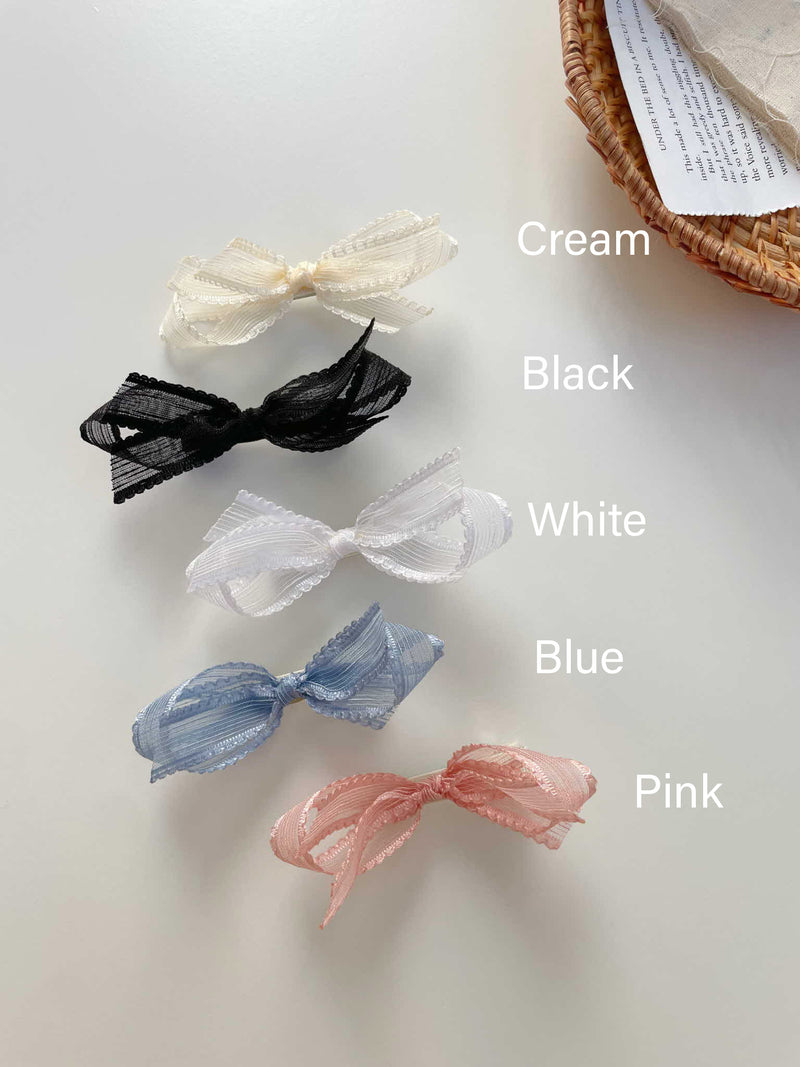 Petite Organza Lace Bows