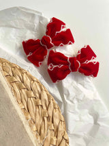 Red Velvet Ribbon Clip Sets